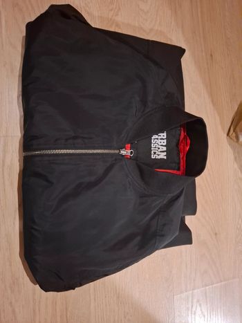 Veste noir longue manche homme urban classics
