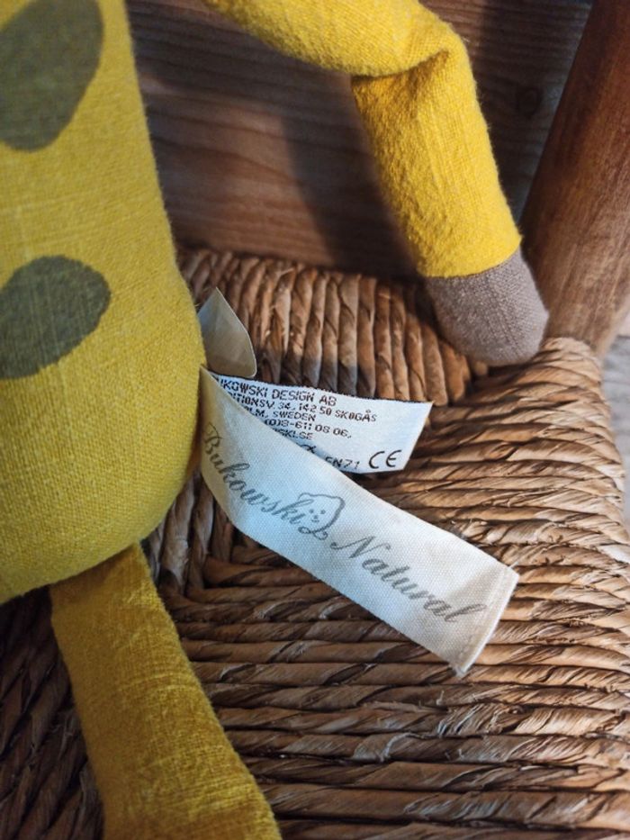 Peluche bukowski girafe tbe - photo numéro 7