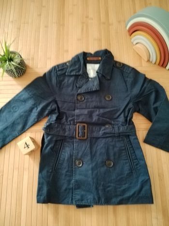 Trench bleu marine zara 3-4ans garçon
