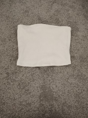 Crop top blanc