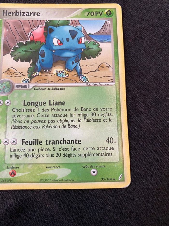 Carte Pokémon rare Herbizarre 70PV 35/100 - photo numéro 4
