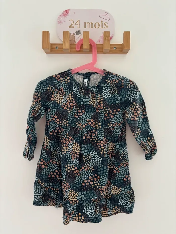 Robe fille Gémo 24 mois – Très bon état, mignonne & confortable