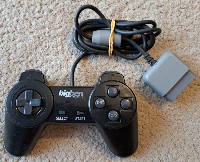 🎮 Manette Bigben noire Sony PlayStation 1 PS1 - photo numéro 4