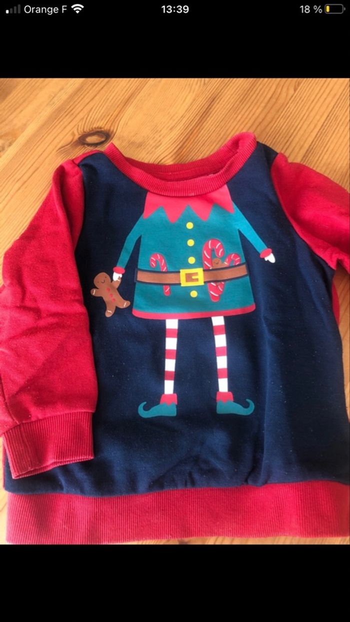 Pull noël lutin