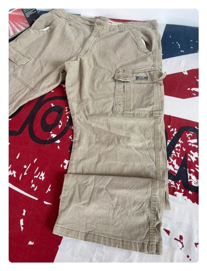 Pantalon cargo Wrangler taille 46 marron clair/ beige crème - photo numéro 7
