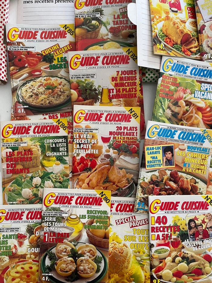 Rare lot de 3 Guides  1985 Cuisine culinaire anciennes 38 revues 1985 ajoutez moi à vos favoris - photo numéro 14