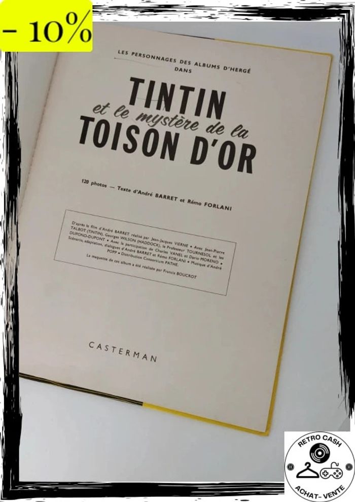 Tintin et le Mystère de la Toison d'Or - Edition 1962 - Hergé - BE - rare - photo numéro 9