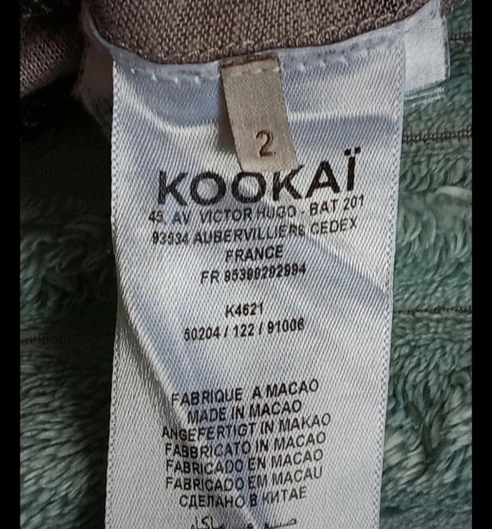 Maillot gris noir kookai taille 2 - photo numéro 3