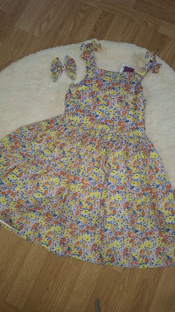 Robe Jacadi Liberty 12 ans neuve avec étiquette et barrette creatrice 