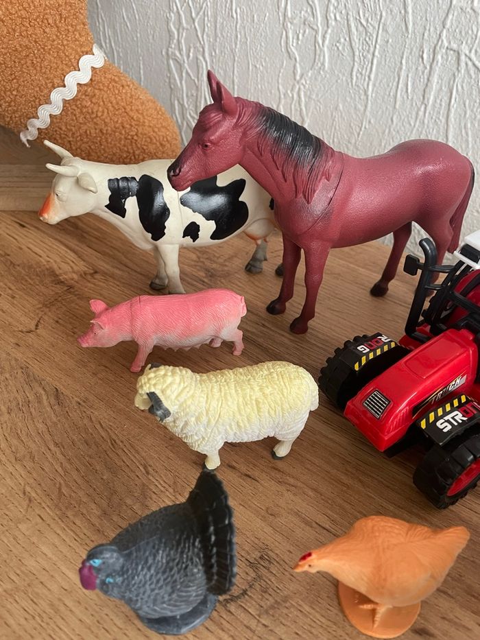 Lot/set d’animaux de la ferme + tracteur - photo numéro 6