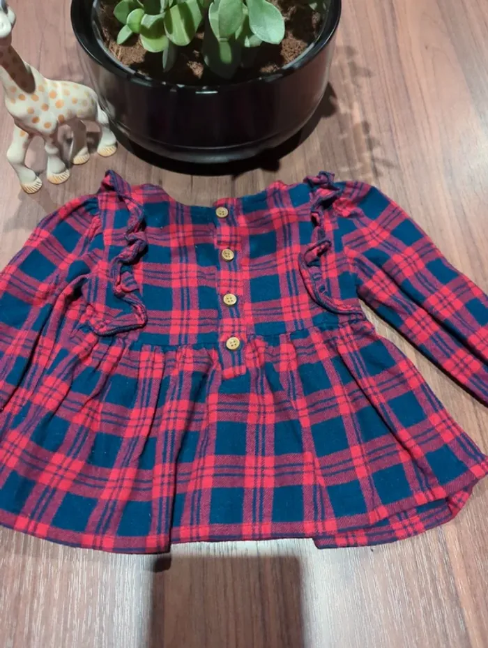 Blouse à carreaux 9m - photo numéro 4