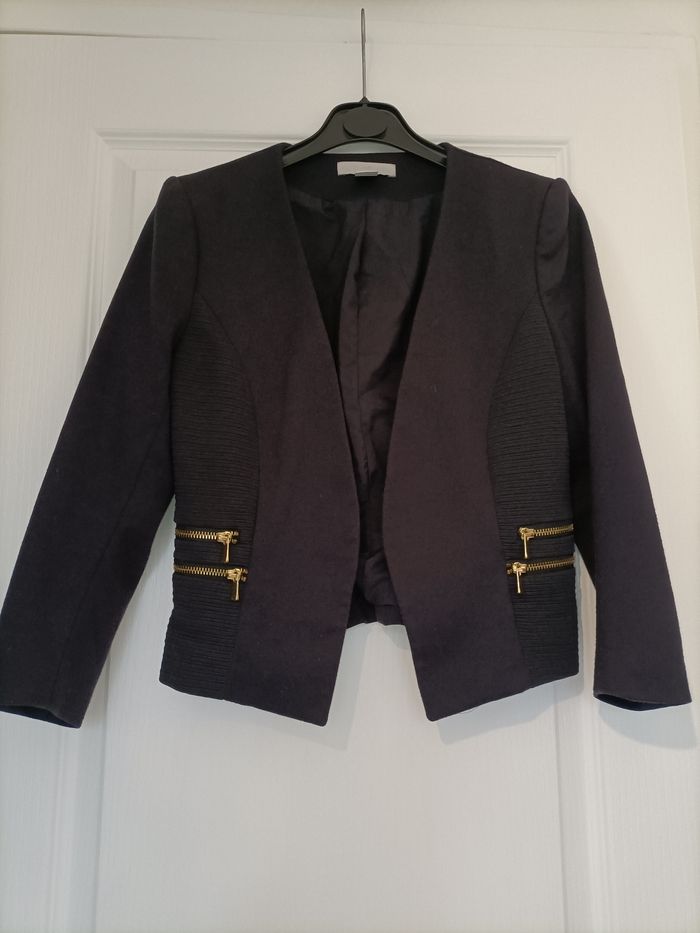 Blazer noir 38 H&M - photo numéro 2