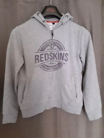 Sweat zippé à capuche gris