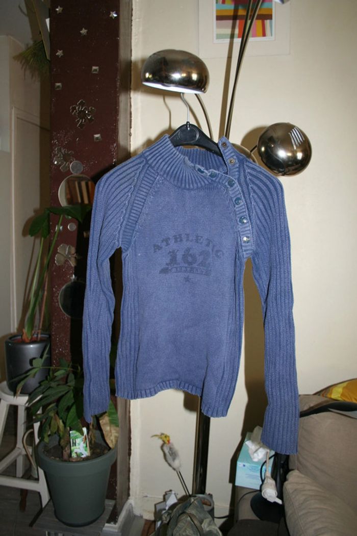 🌸💐Nouveauté 💐Pull bleu "Liberto" 14 ans Mixte 🌸