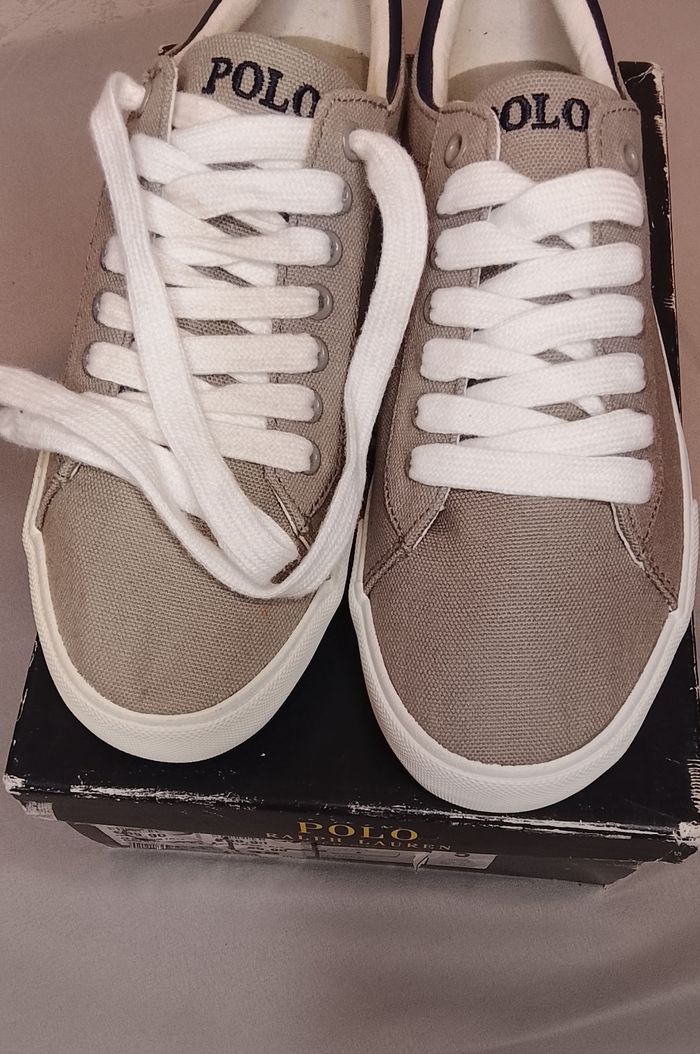 Baskets Polo Ralph Lauren - Toile grise -Taille 38 - photo numéro 2