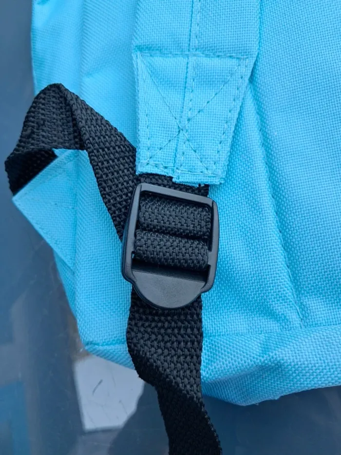 Joli sac à dos bleu réglable, 1 grande poche, 1 petite devant, mixte unisexe - Kimadi 🏷 ideal sport - photo numéro 7