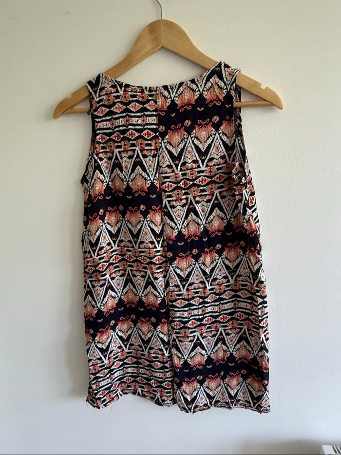 Top débardeur multicolore à motifs taille 36 S - photo numéro 3
