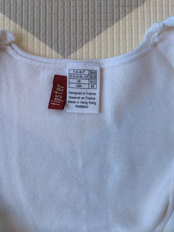 Débardeur maille blanc Tipster - photo numéro 3