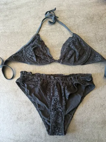 Maillot de bain 2 pièces noir - Taille 38