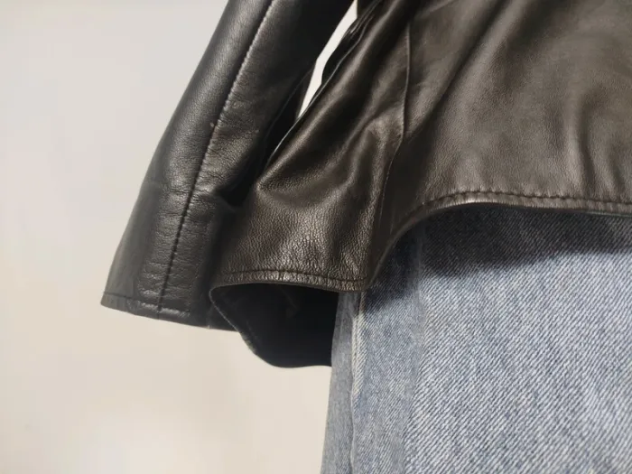 Veste en Cuir femme L > XXL parfait état - Cuir véritable très bonne qualité A269 - photo numéro 12