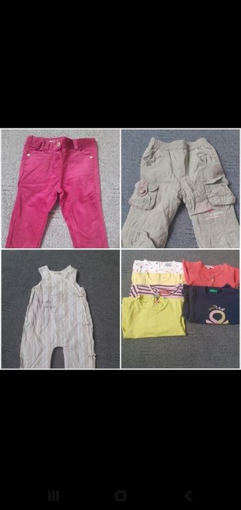 Lot vetements fille 12 mois