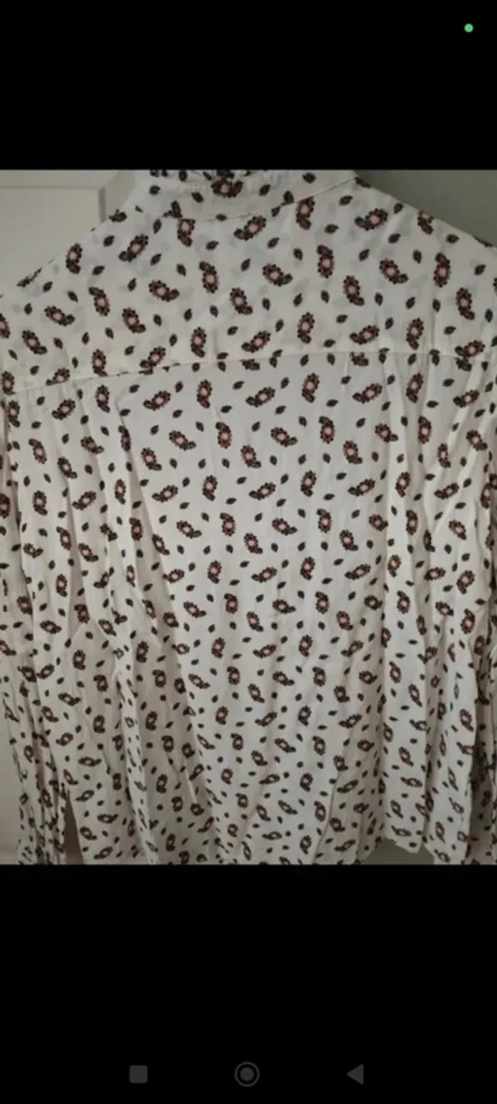 Chemise blanche à motifs Promod 36 - photo numéro 2