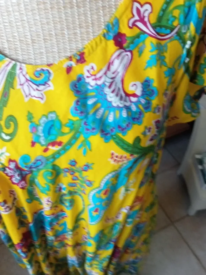 Robe longue fluide et multicolore - photo numéro 2