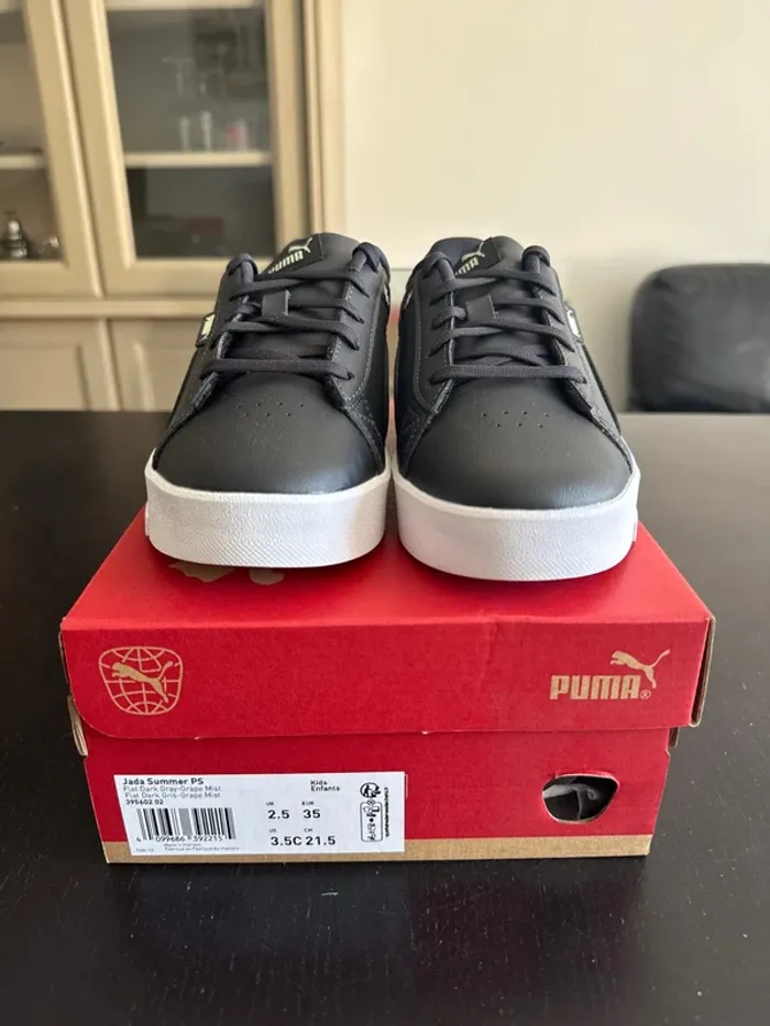 Baskets Puma Jada Summer PS – noires à fleurs – neuves T.35 - photo numéro 4