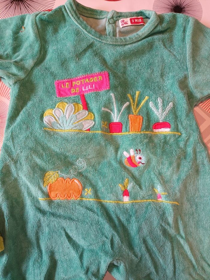 Lot 3 pyjamas costume Dpam taille 3 mois 👧 - photo numéro 10