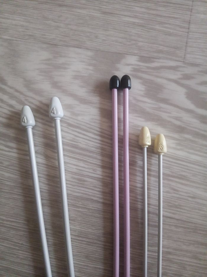 Lot de 3 paires d'aiguilles à tricoter - photo numéro 2