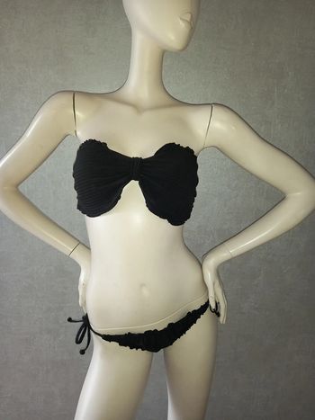 maillot de bain 2 pièces noir H&M taille 40