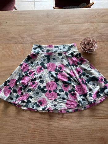 Jupe à fleurs patineuse XS