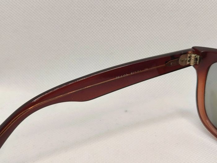Lunettes de soleil RB4159 marron avec verres miroités bleus - photo numéro 3