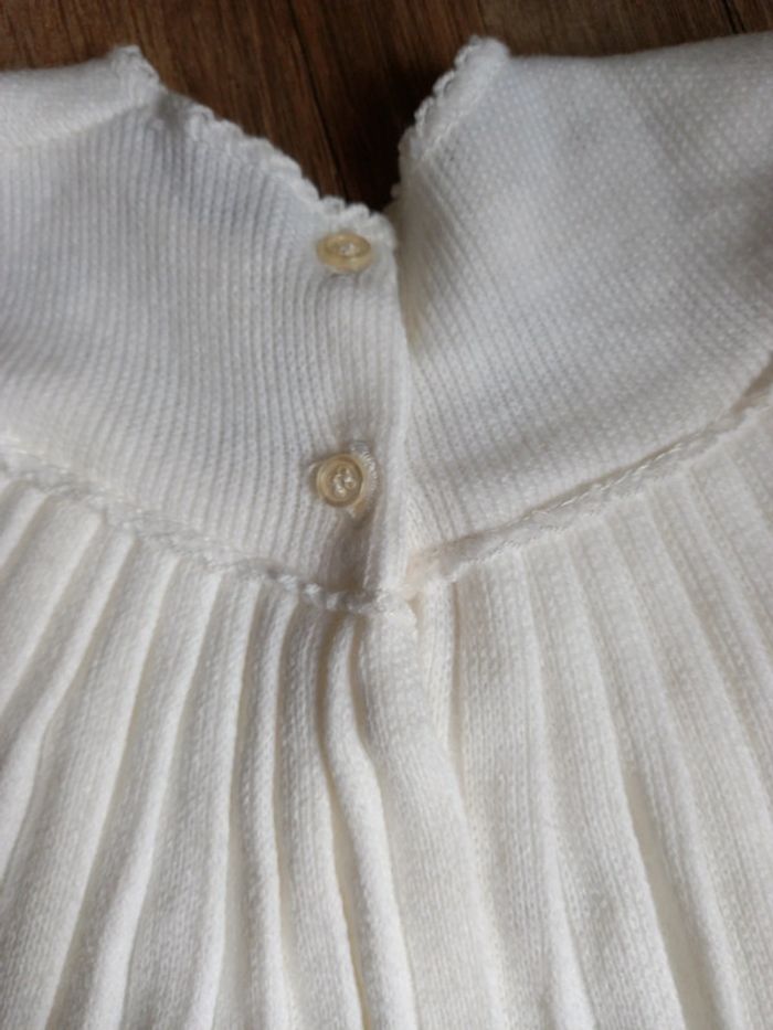 Robe vintage, blanche et bleu, 1 an - photo numéro 7