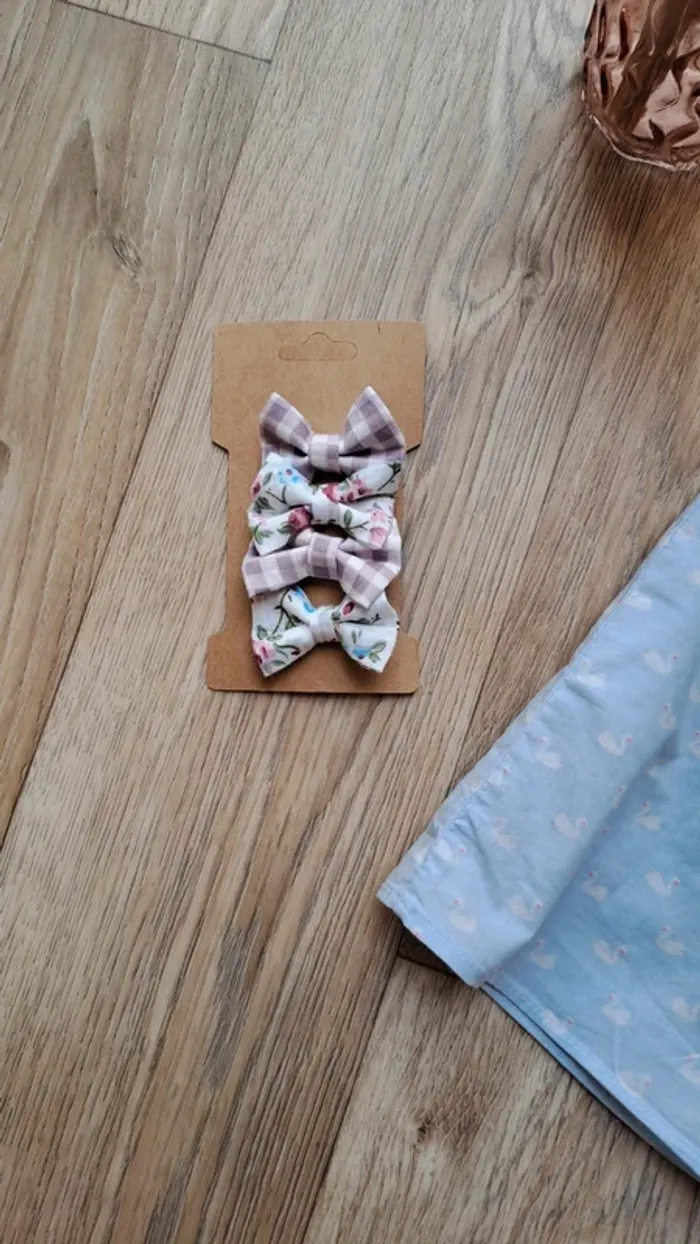 Robe et son bloomer Jacadi bleu clair motif cigne 12 mois - photo numéro 4