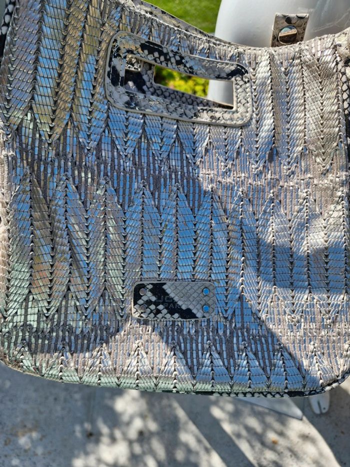 Sac à main effet Python - photo numéro 4