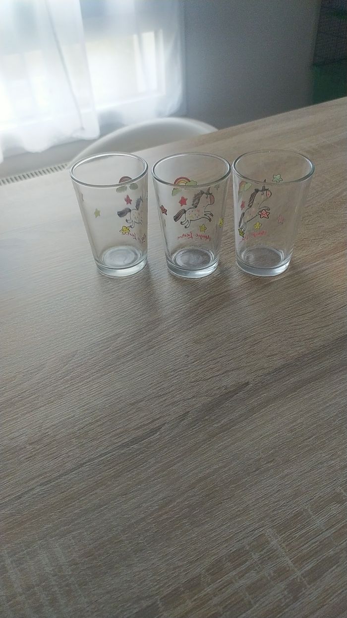 3 verres licorne - photo numéro 2