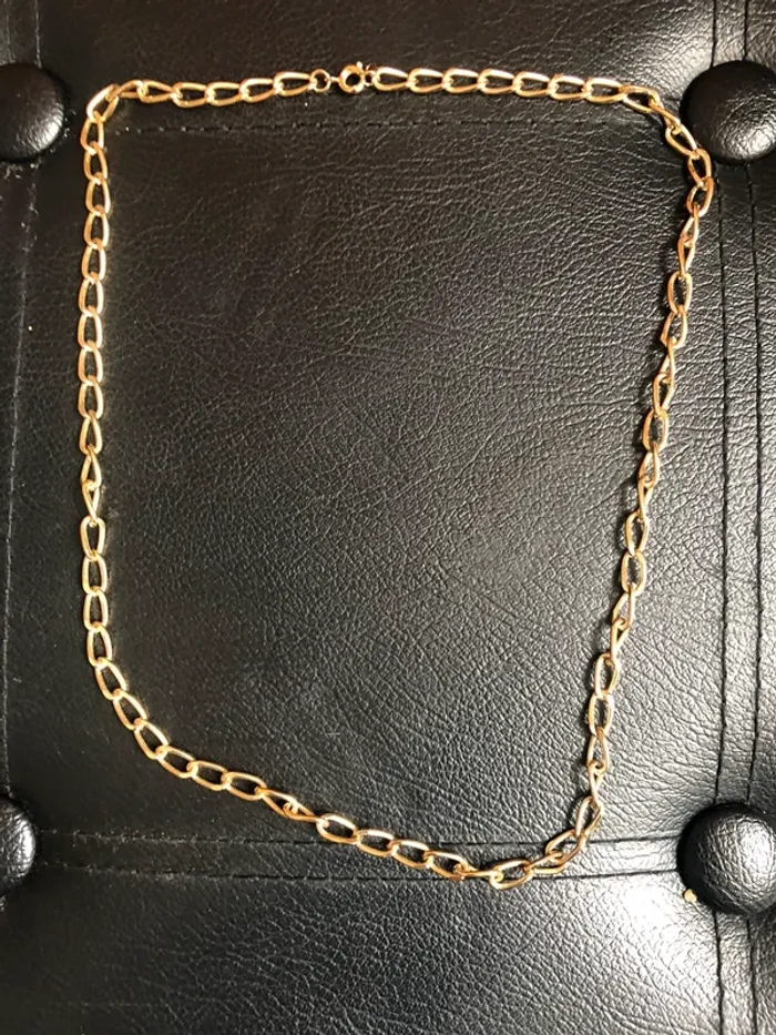 Collier fantaisie maillon TBE 60 cm - photo numéro 4