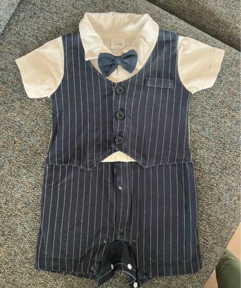 Smoking Combi short tenue de cérémonie bébé 6 mois