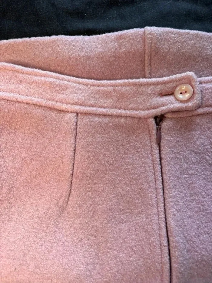 Jupe 123 rose en laine - photo numéro 4