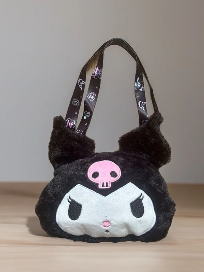 Sac bandoulière Kuromi noir - photo numéro 2