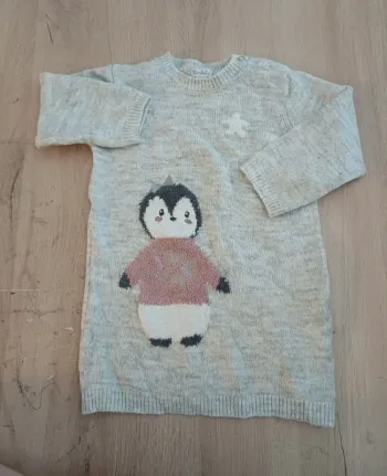 Robe laine  pingouin 🐧