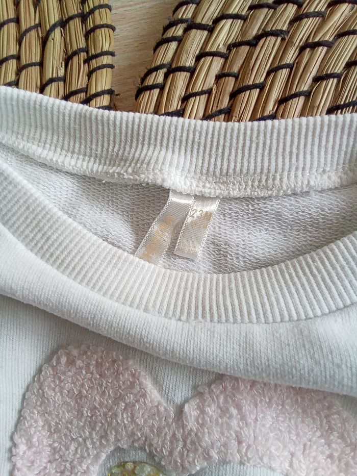 Sweat blanc forme ample avec impression en relief Orchestra taille 23 mois - photo numéro 2