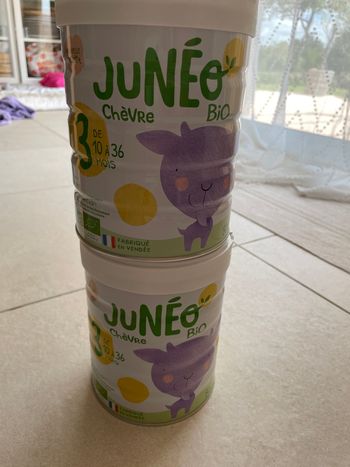 2 boîtes Juneo 3eme âge chèvre