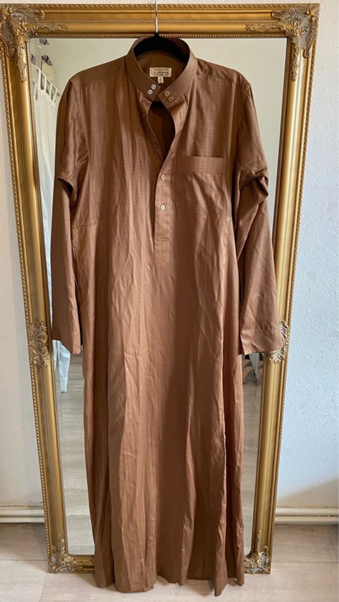Djellaba / quamis homme marron
