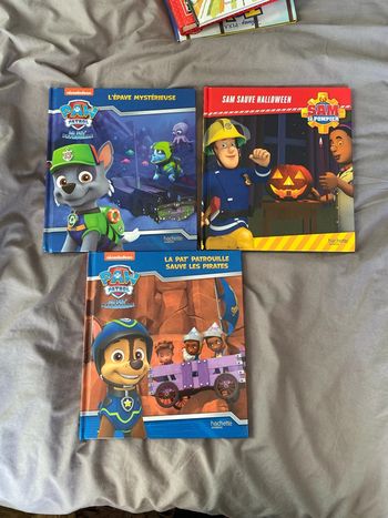 Livre pat patrouille et Sam le pompier