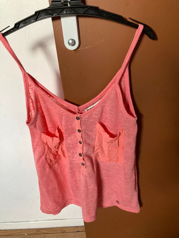 Haut à bretelles rose Creeks taille S
