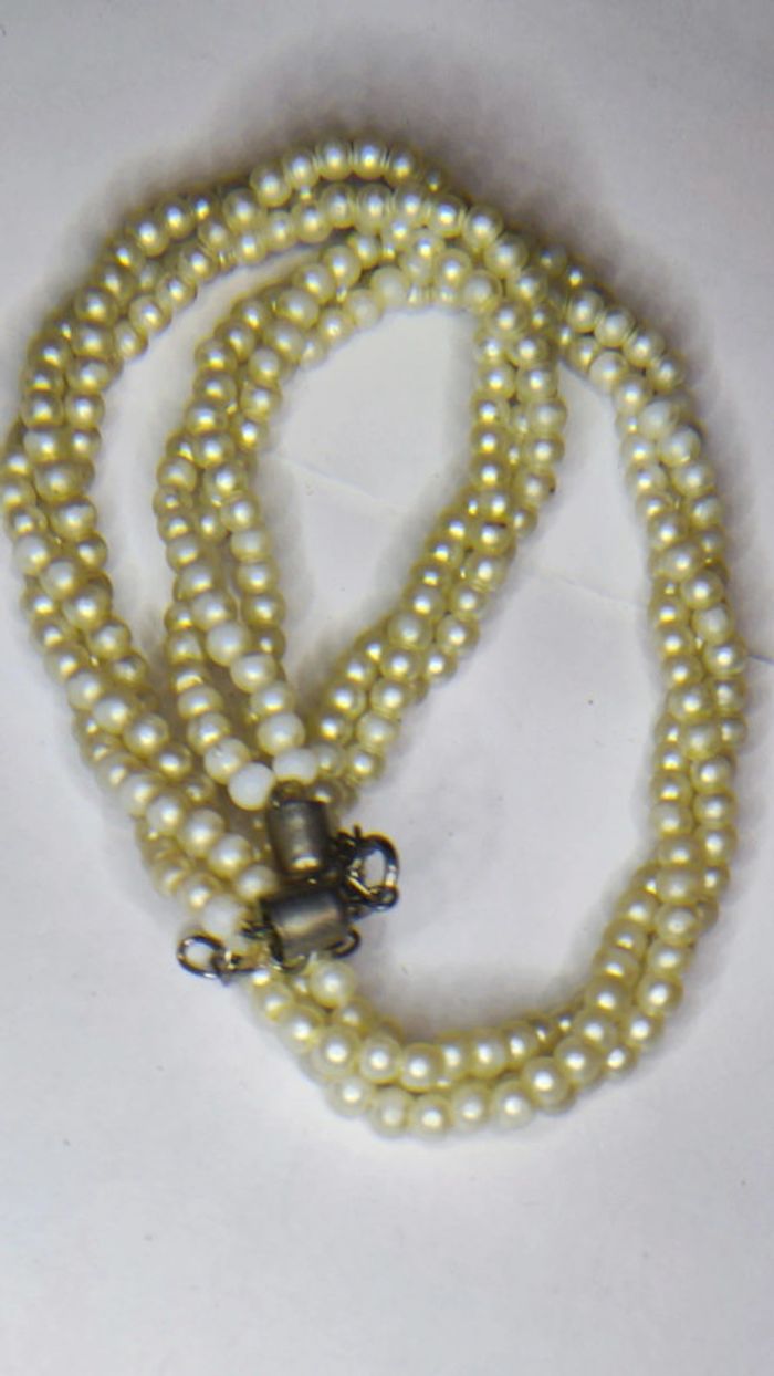 Collier perles torsadées