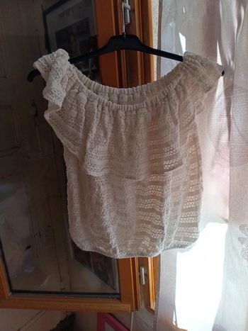 Haut mango t.L style tricot col bateau pas vinted go