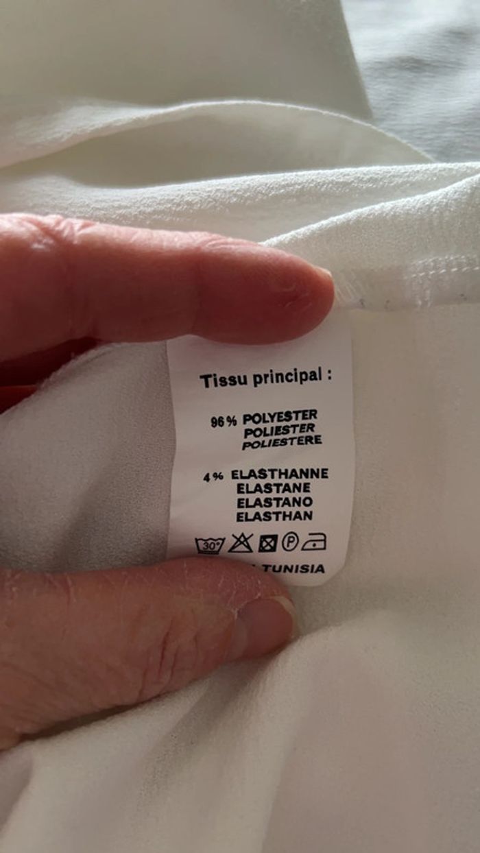 Top blanc et doré - photo numéro 7